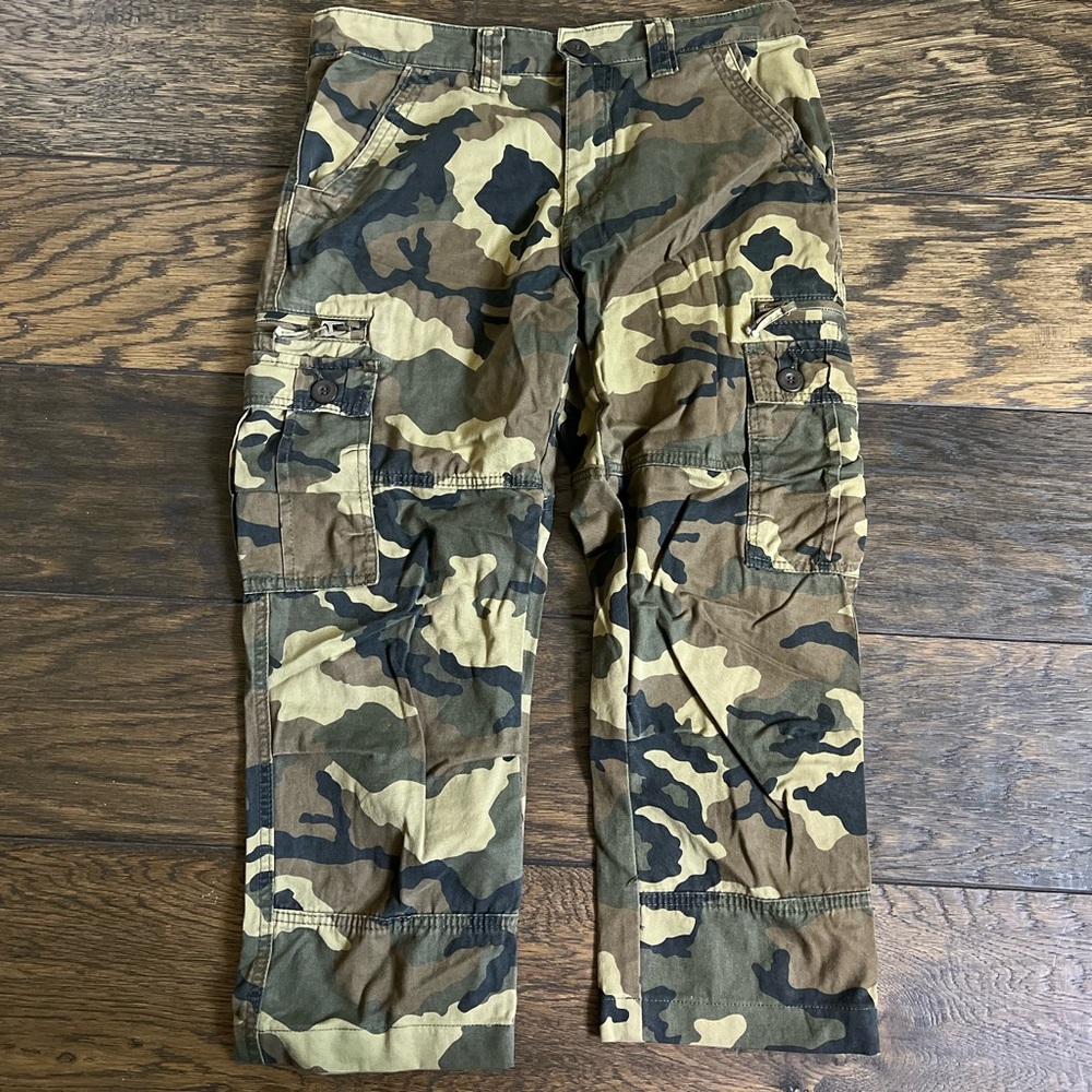 AK Army camo Cargo Pants Green and Brown Tactical Style